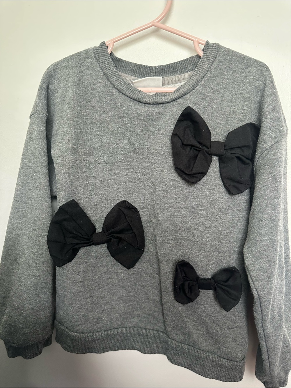Kids Nicole Miller Bow Sweatshirt